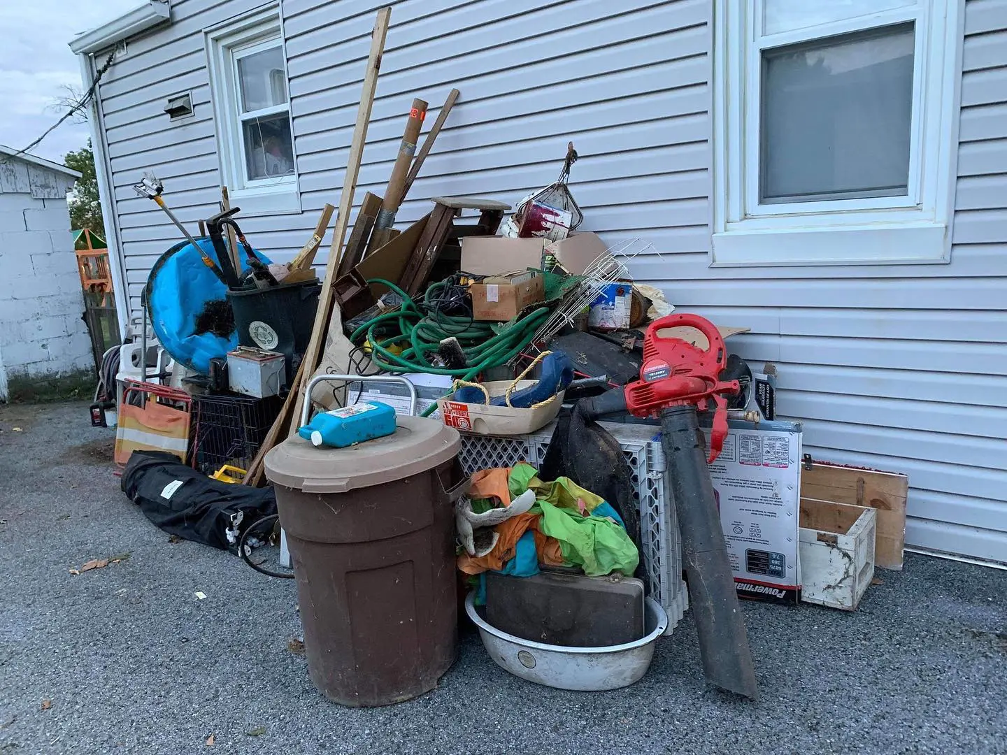 Pile of wasted junks